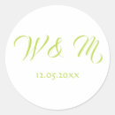 Search for lime green wedding stickers Date