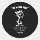 Search for be yourself stickers Funny