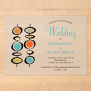 Search for 1960s wedding invitations Orange