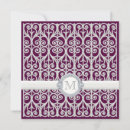 Search for rhinestone wedding invitations Purple