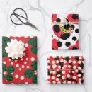 Search for premium holiday wrapping paper Red