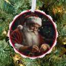 Search for santa christmas tree decorations Snow