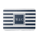Search for navy and white stripes bath mats Preppy