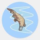 Search for australian animals stickers Platypus