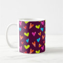 Search for multicolored hearts mugs Background