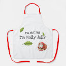 Search for holly jolly aprons Santa