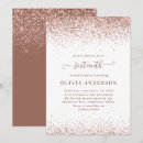Search for rose gold glitter birthday invitations Script