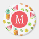 Search for fruit patterns magnets Watercolor