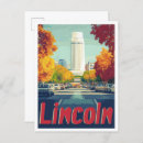 Search for lincoln vintage postcards Illustration