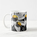 Search for black and white flower mugs Ladybug