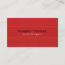 Search for leather look business cards Red