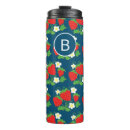 Search for strawberries travel mugs Pattern