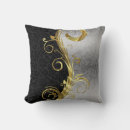 Search for black silver swirls cushions Floral