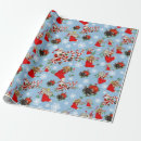 Search for vintage santa claus wrapping paper Blue