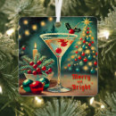 Search for martini christmas tree decorations Mid century