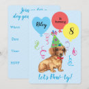 Search for dachshund birthday invitations Doxie