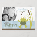 Search for toad birthday invitations Ribbit