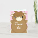 Search for highland cow thank you cards Girl