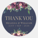 Search for navy and coral thank you stickers Watercolor