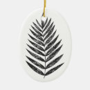 Search for oval christmas tree decorations Black and white