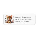 Search for lady return address labels Kitty