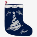 Search for blue and silver christmas stockings Modern