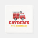 Search for firefighter napkins Red