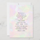 Search for iridescent wedding invitations Modern