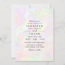 Search for iridescent wedding invitations Modern