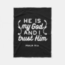 Search for religious blankets Bible verse
