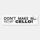 Search for cello bumper stickers Cellist