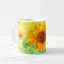 Search for sunflower coffee mugs Summer flowers