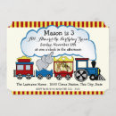 Search for circus train birthday invitations Kids