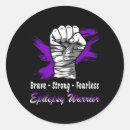 Search for epilepsy fighter stickers Warrior