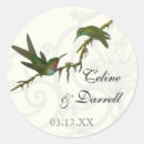 Search for hummingbirds wedding stickers Grey