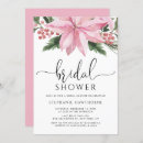 Search for poinsettia bridal shower invitations Watercolor