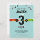 Search for vehicles birthday invitations Racing