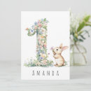 Search for bunny birthday invitations Pastel