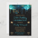 Search for marble 21st birthday invitations Gold