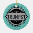 Search for trumpet player christmas tree decorations Brass