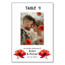 Search for red poppies table cards Flowers