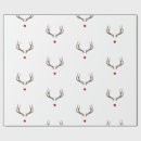 Search for antlers wrapping paper Santa