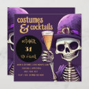 Search for gold halloween invitations Skull