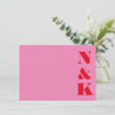 Search for pink horizontal note cards Minimalist