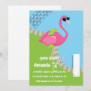 Search for kids summer birthday invitations Flamingo