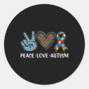 Search for autism puzzle ribbon stickers Neurodiversity