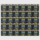 Search for 20th birthday wrapping paper 20 years old