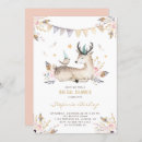 Search for deer bridal shower invitations Floral