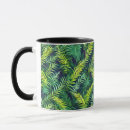 Search for green leaf pattern mugs Tropical