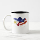 Search for usa american flag mugs Heart
